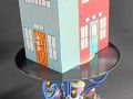 The Curious Little Neighborhood - 19" High x 7" Diameter